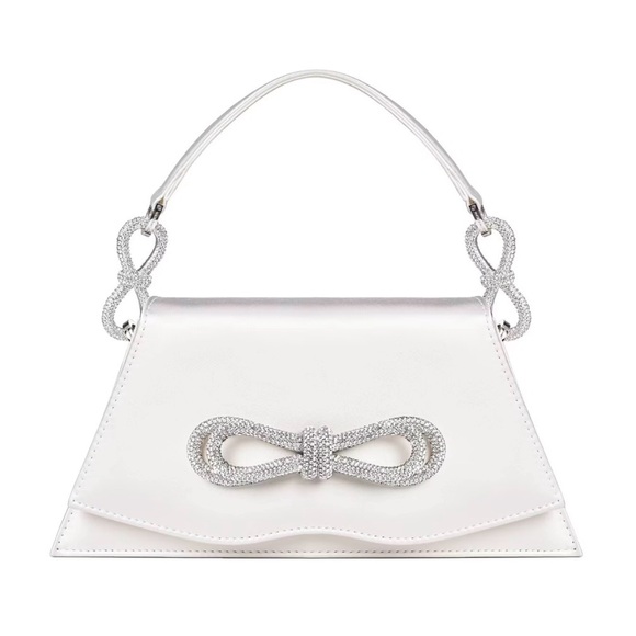 MACH & MACH SAMANTHA Medium Double Bow Top Handle Bag